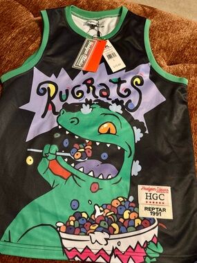 Rugrats Reptar Graphic Tank Top - Green/Black - HGC